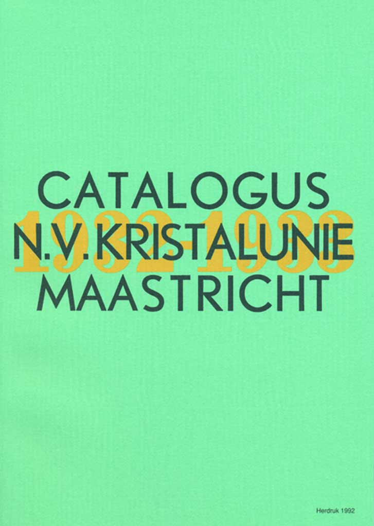 Catalogus Kristalunie Maastricht 1932/1933